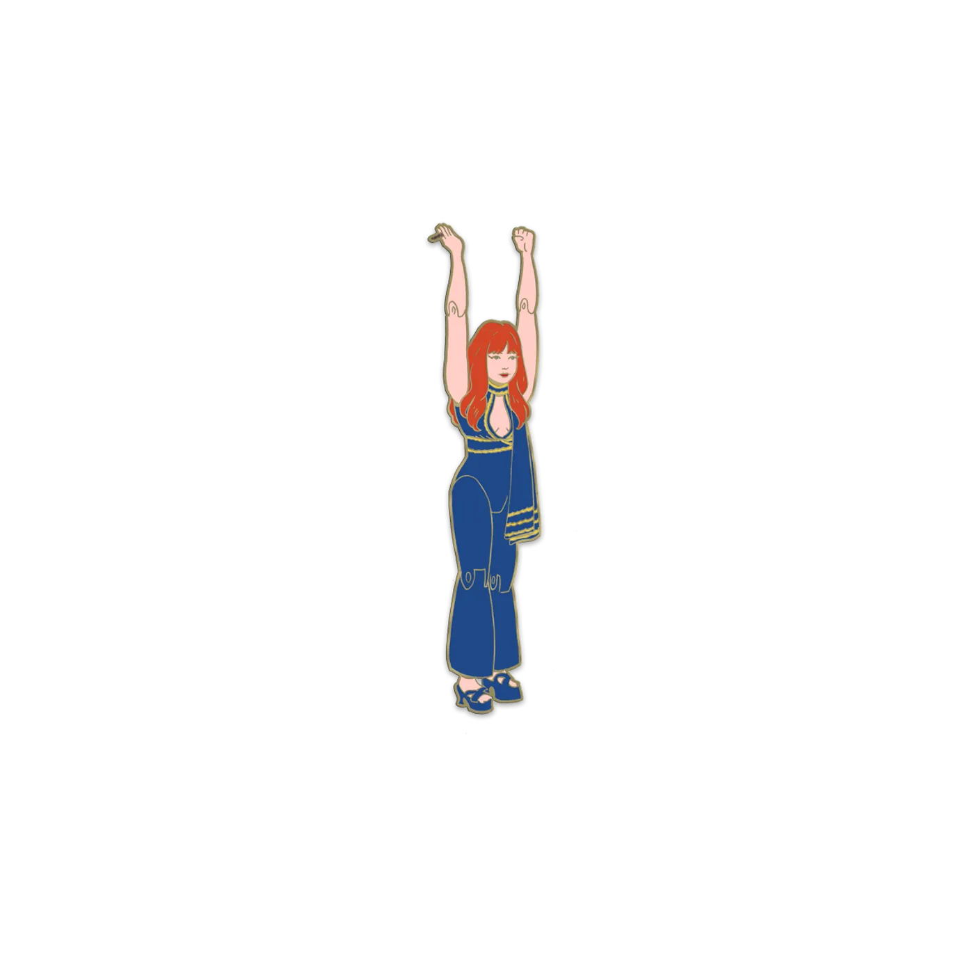 Jenny Lewis Fembot Pin