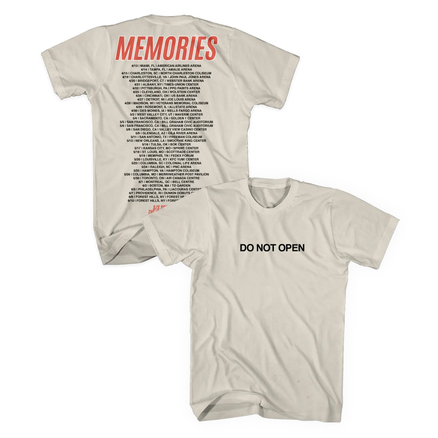 The Chainsmokers Memories Do Not Open Tour Tee - Black Ink