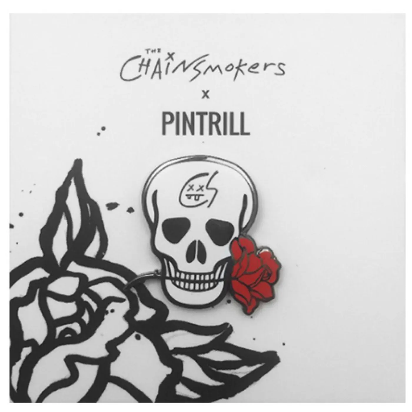 The Chainsmokers Skull Pin