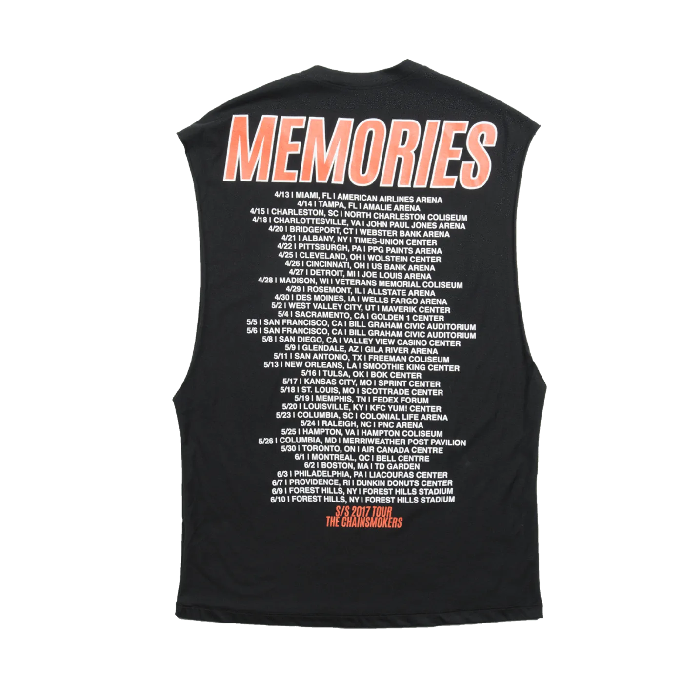The Chainsmokers Memories Tour Muscle Tank