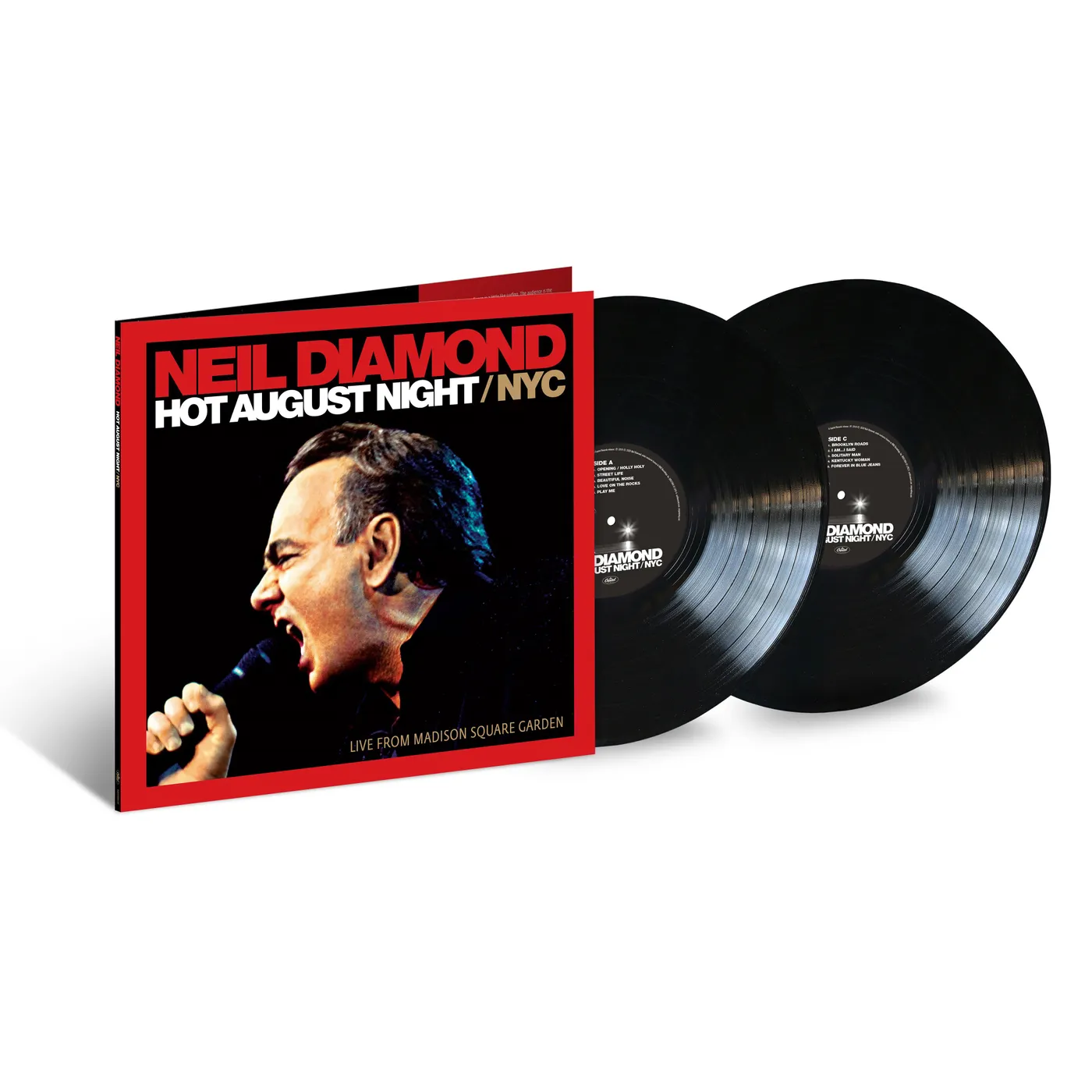 Neil Diamond Hot August Night/NYC Live From Madison Square Garden 2LP Black Vinyl
