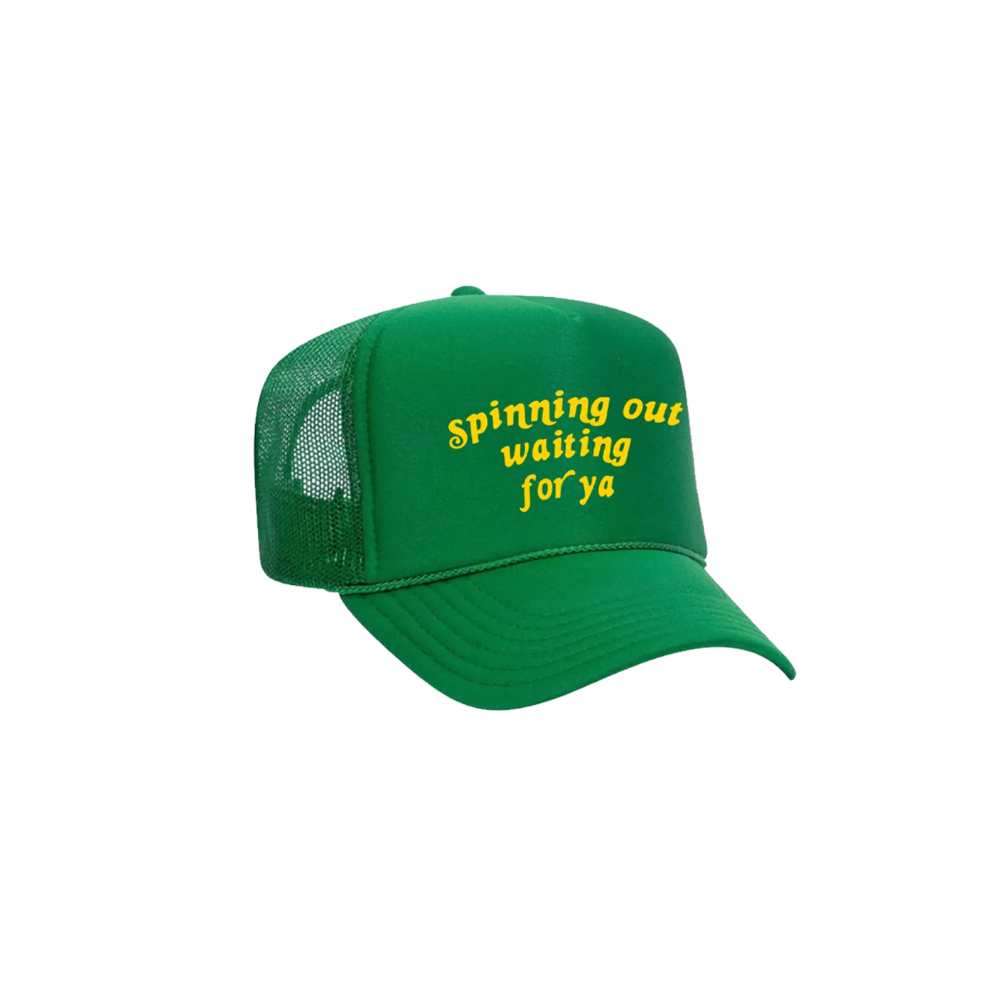 Harry Styles Spinning Out Waiting for ya Green Trucker Hat