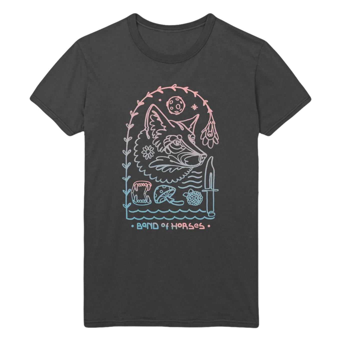 Band of Horses Wolf Tee, Vintage Black
