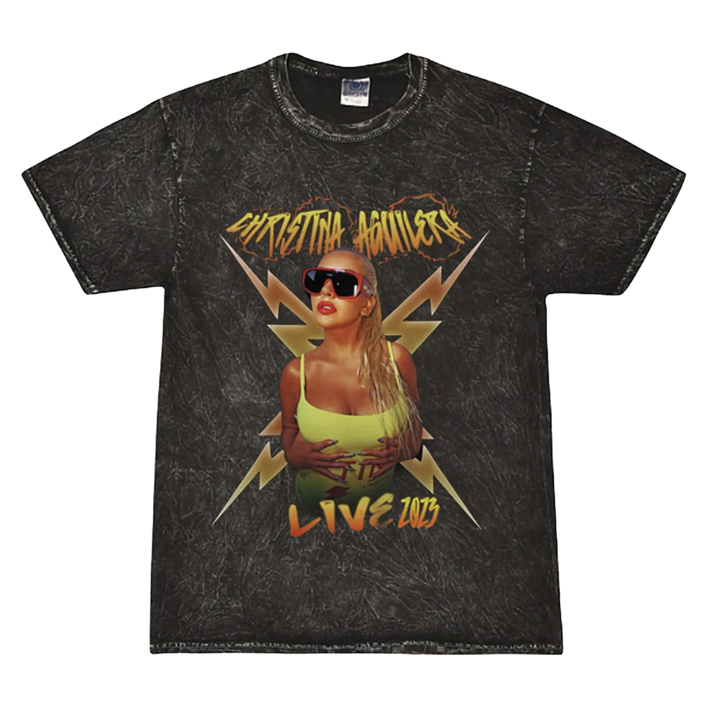 Christina Aguilera Live 2023 Tee - Mineral Black