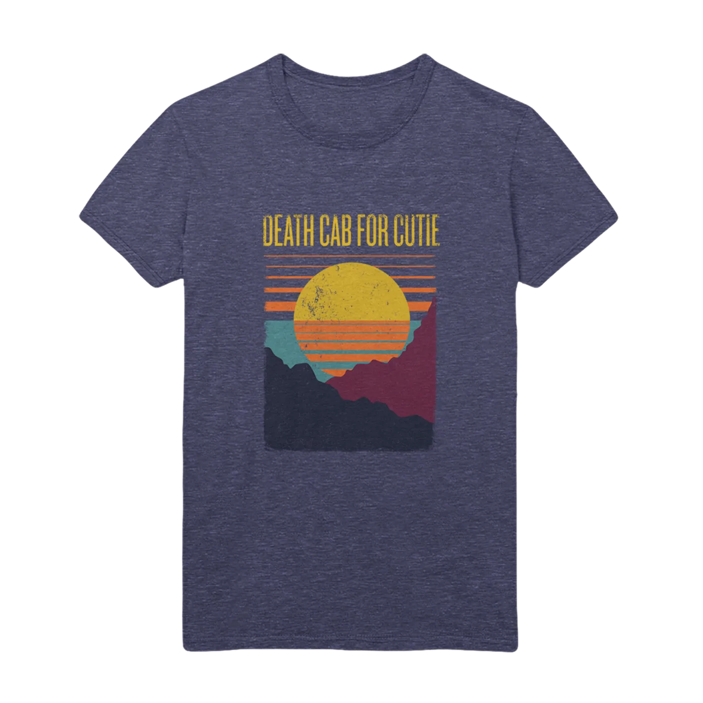 Death Cab for Cutie Sunset Heather Navy Tee
