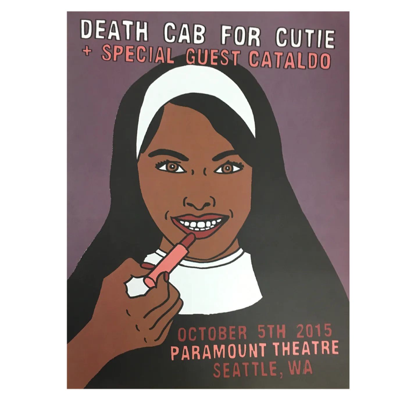 Death Cab for Cutie Paramount Theatre Seattle 10/5/2015 Poster