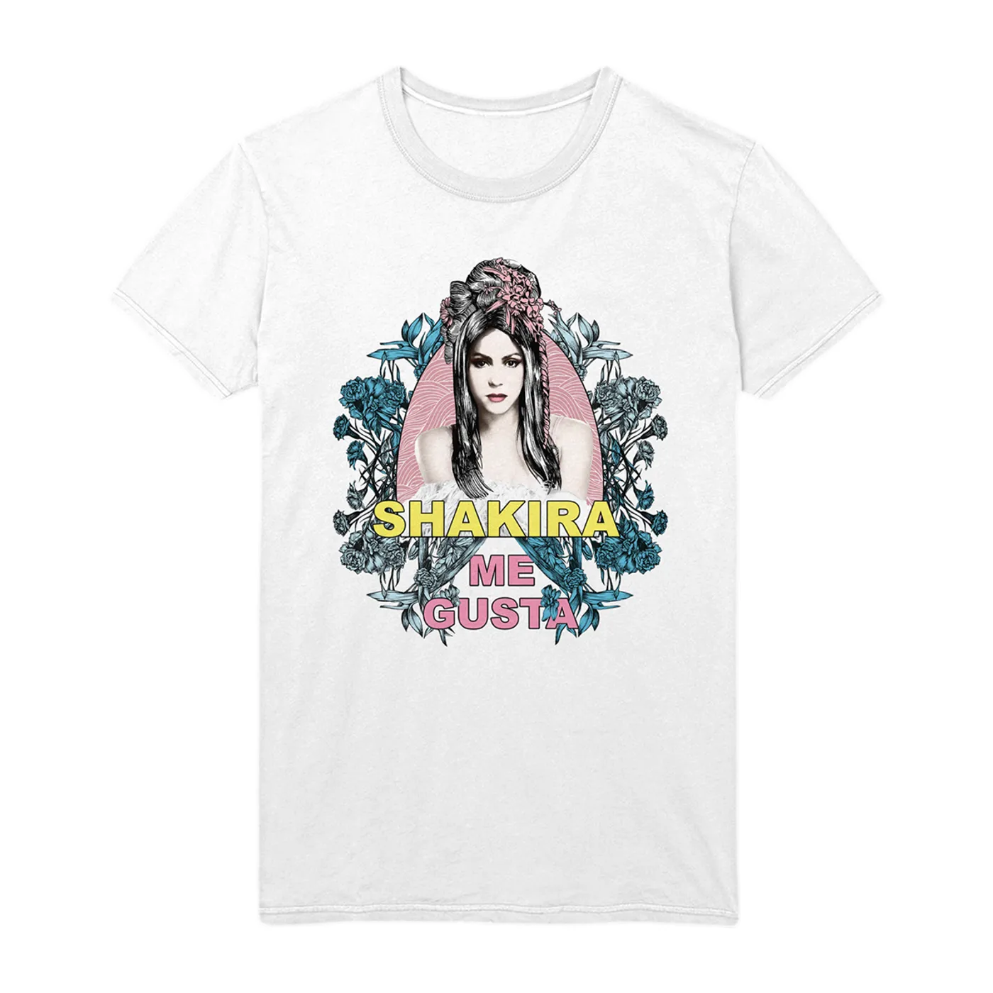 Shakira Sketch Botanical Tee - White