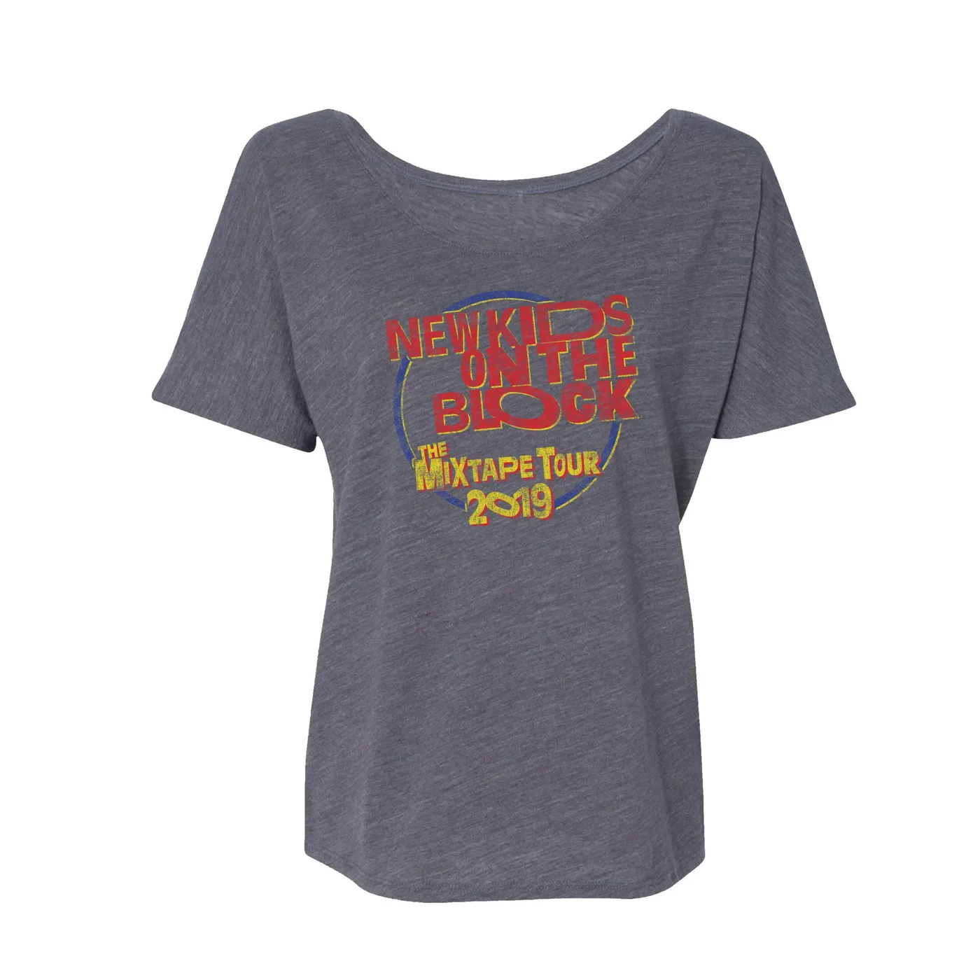 New Kids On The Block Classic Logo The Mixtape Tour Ladies Tee