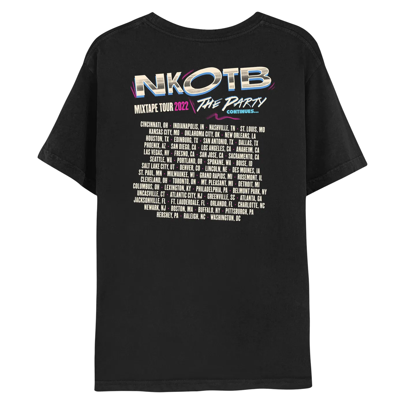 New Kids On The Block The Party Continues Tour Tee