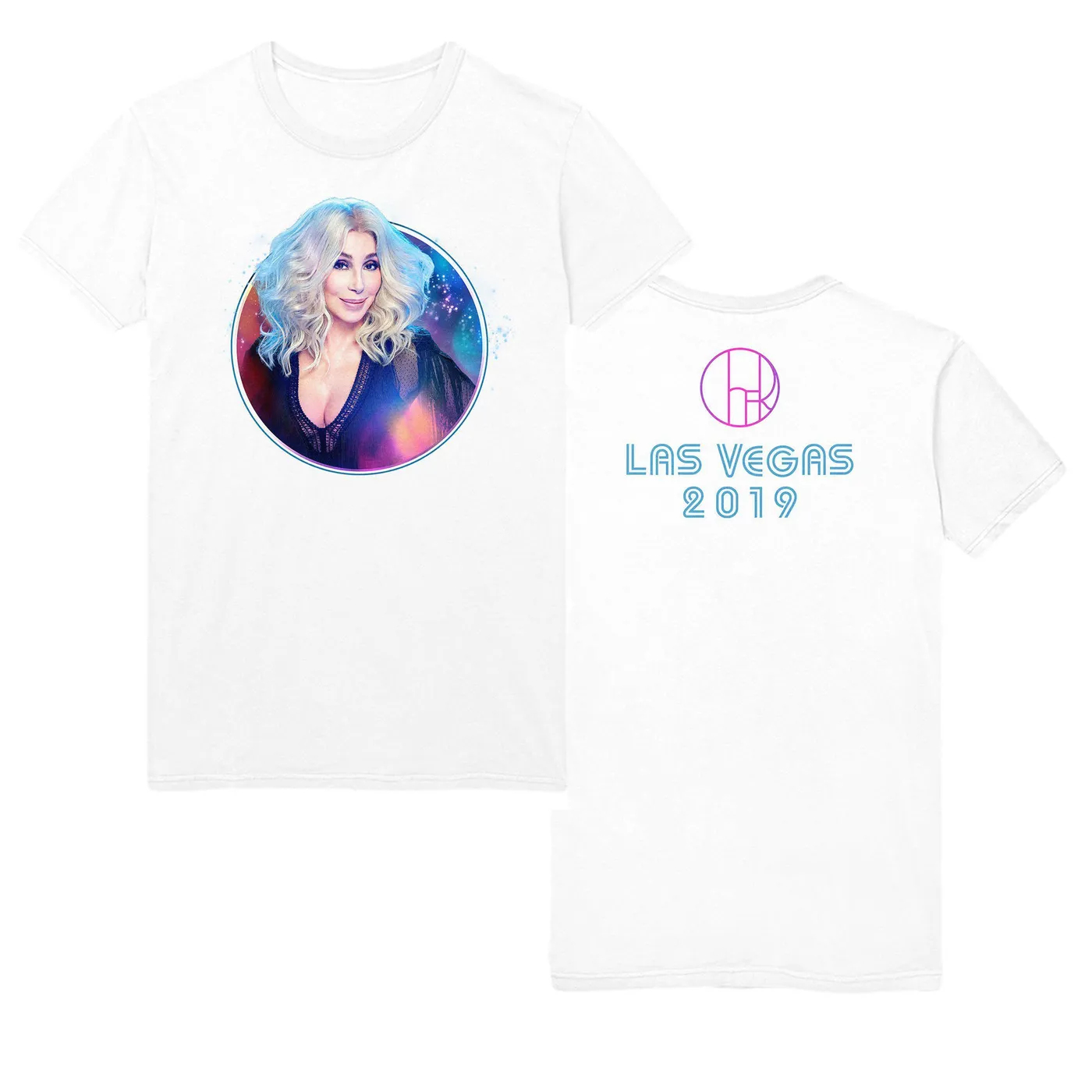 Cher Here we Go Again Las Vegas Tee (White)