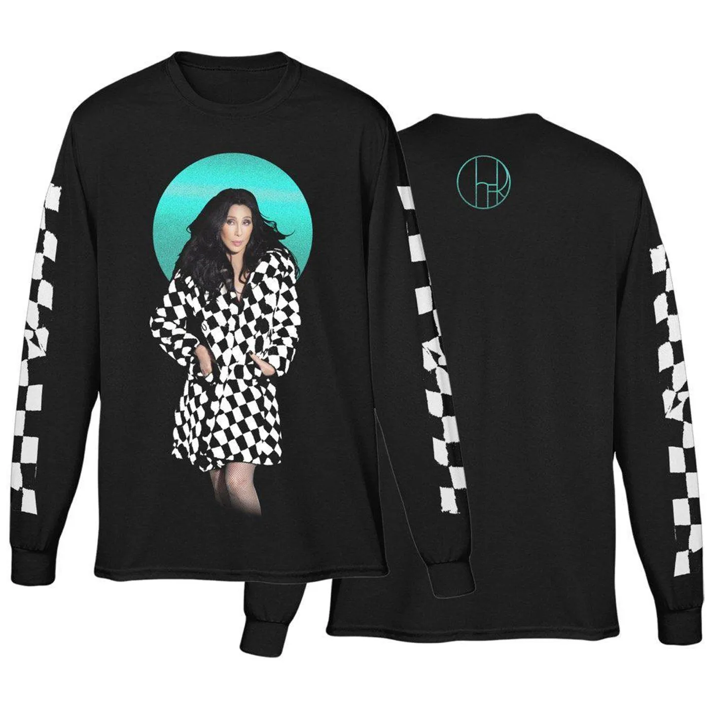 Cher Checkered Trench Coat Photo Tee