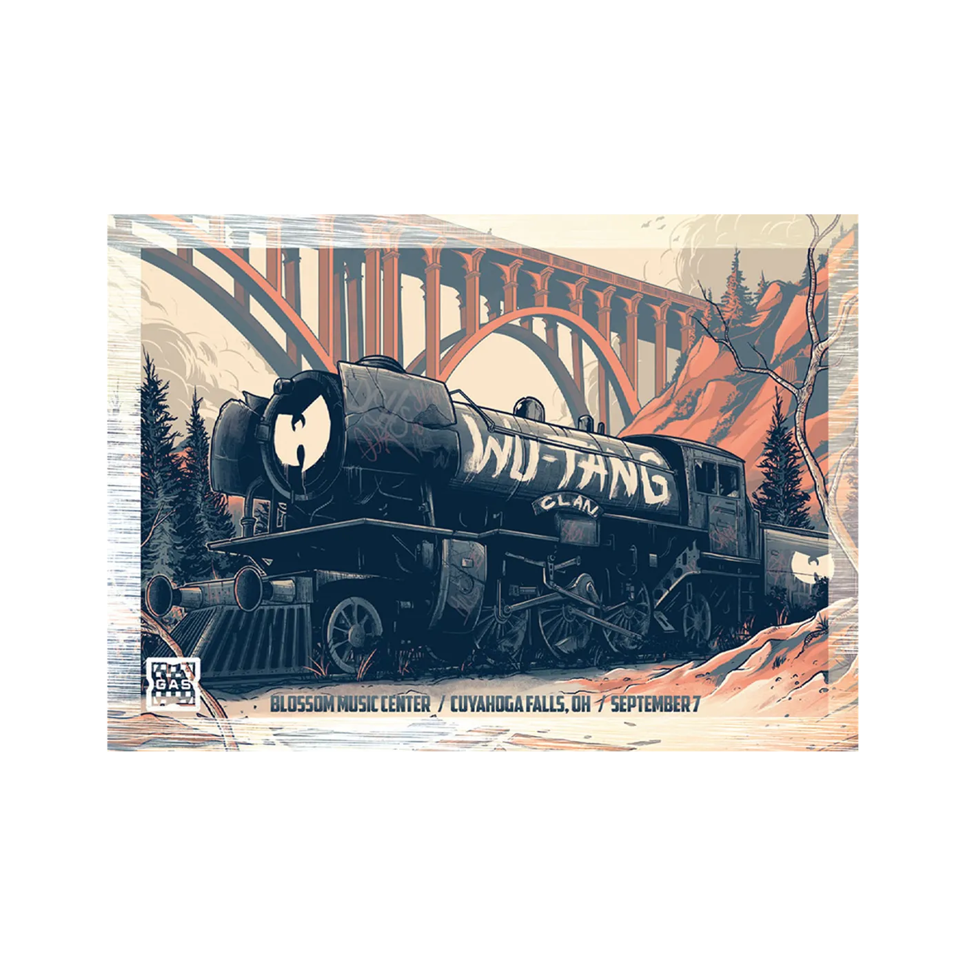 Wu-Tang Clan Limited Edition WuTangClan.com and iconic.collectionzz.com Exclusive Silver Rain Foil with art by Mark Bell (Cuyahoga Falls, OH)
