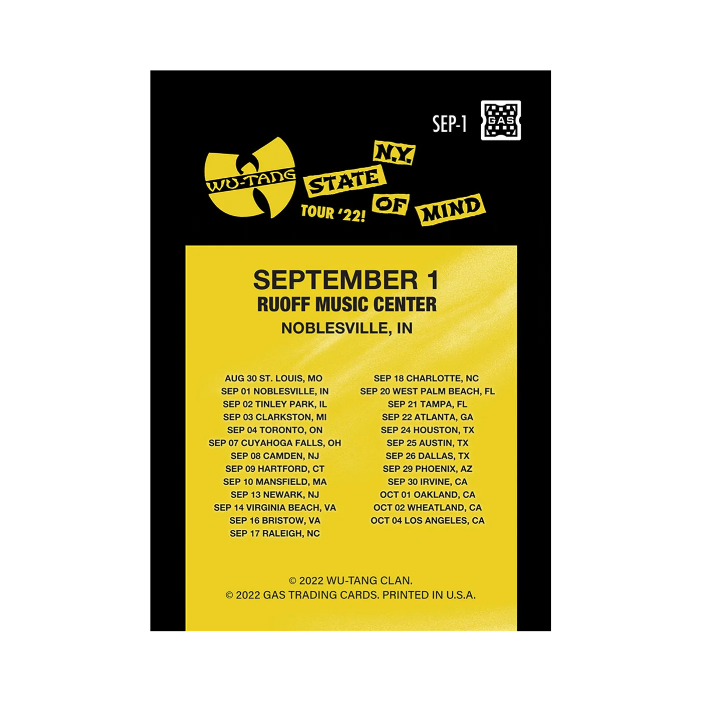 Wu-Tang Clan Limited Edition WuTangClan.com Exclusive Silver Rain Foil with art by Arian Buhler (Noblesville, ID)