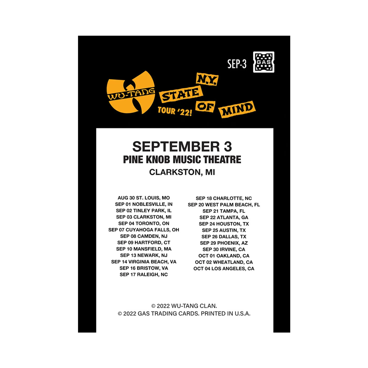 Wu-Tang Clan Limited Edition WuTangClan.com Exclusive Silver Rain Foil with art by Chris Malbon (Clarkston, MI)