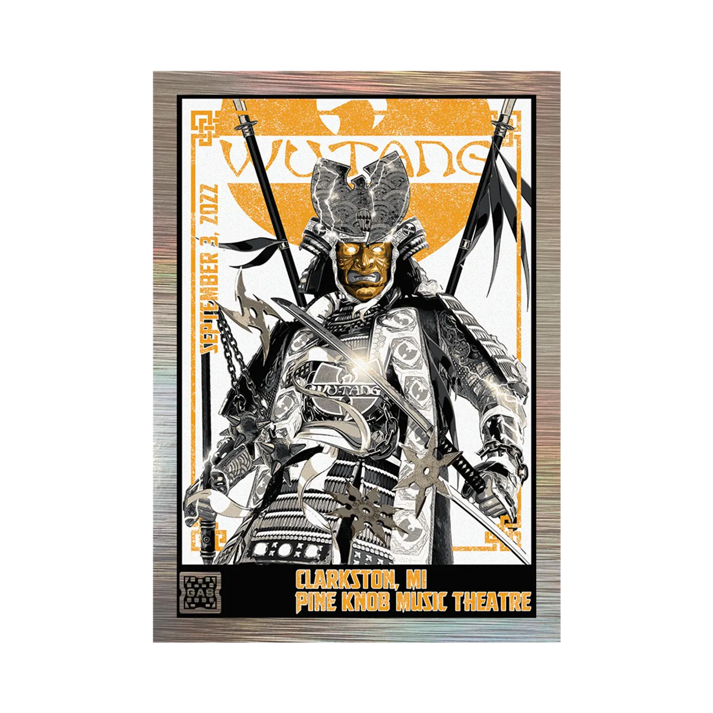 Wu-Tang Clan Limited Edition WuTangClan.com Exclusive Silver Rain Foil with art by Chris Malbon (Clarkston, MI)