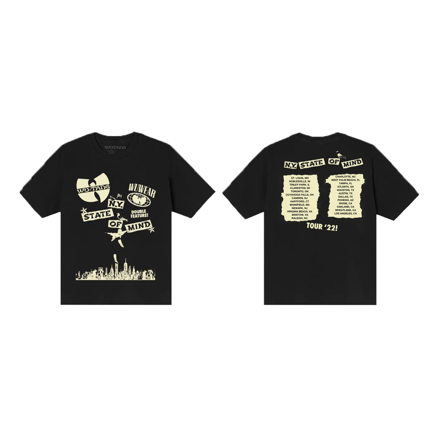 Amazon.com: Wu-Tang Clan Tour 23 Ny State of Mind T Shirt