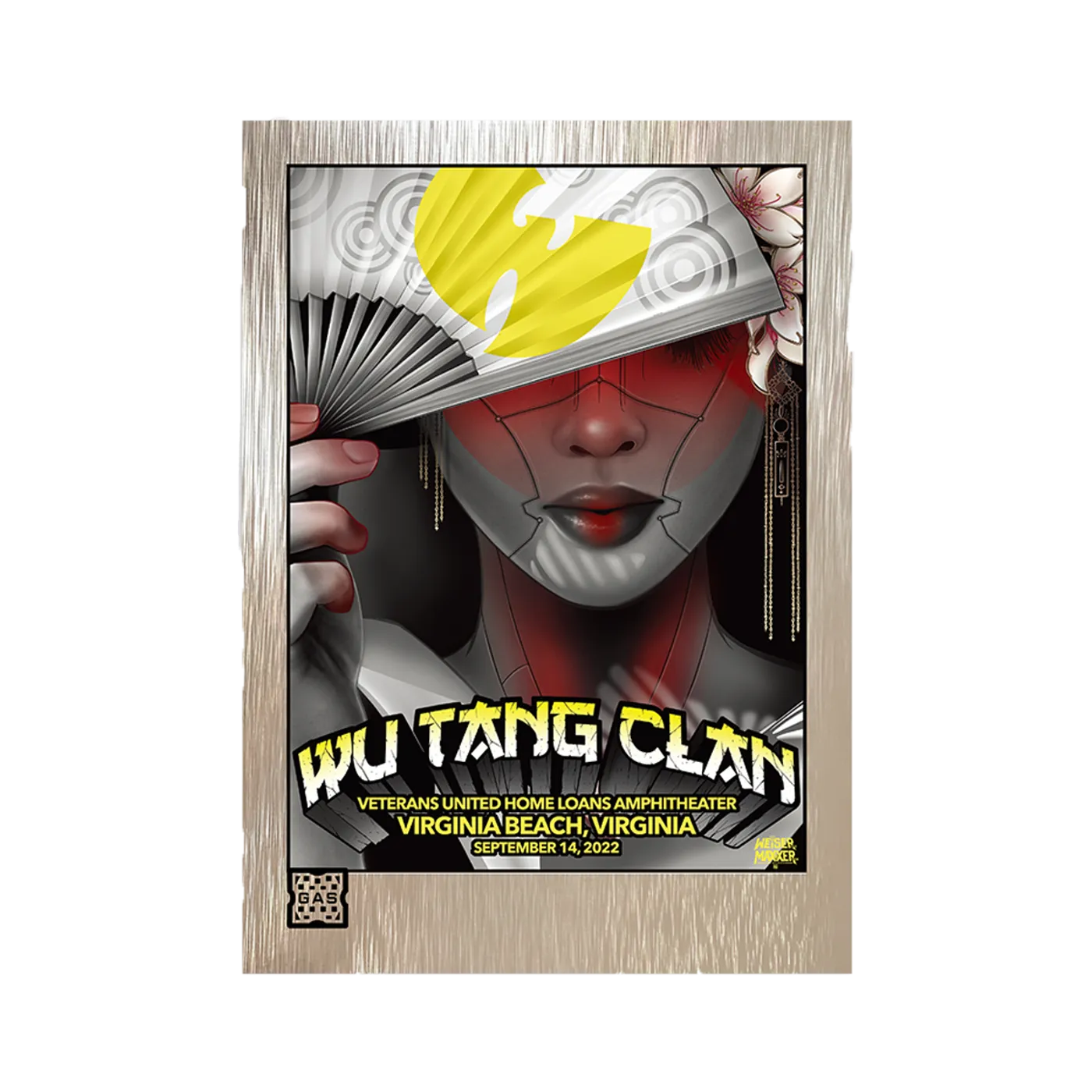 Wu-Tang Clan Limited Edition WuTangClan.com and iconic.collectionzz.com Exclusive Silver Rain Foil with art by Maxx242 (Virginia Beach, VA)