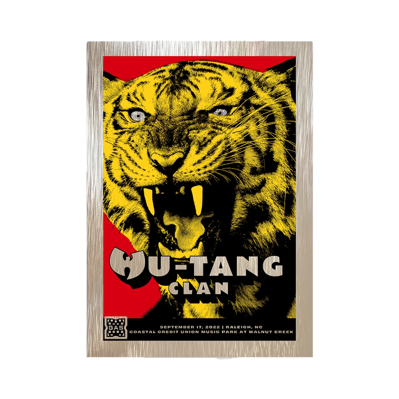 Wu-Tang Clan Limited Edition WuTangClan.com and iconic.collectionzz.com Exclusive Silver Rain Foil with art by Jacob Rosenburg  (Raleigh, NC)