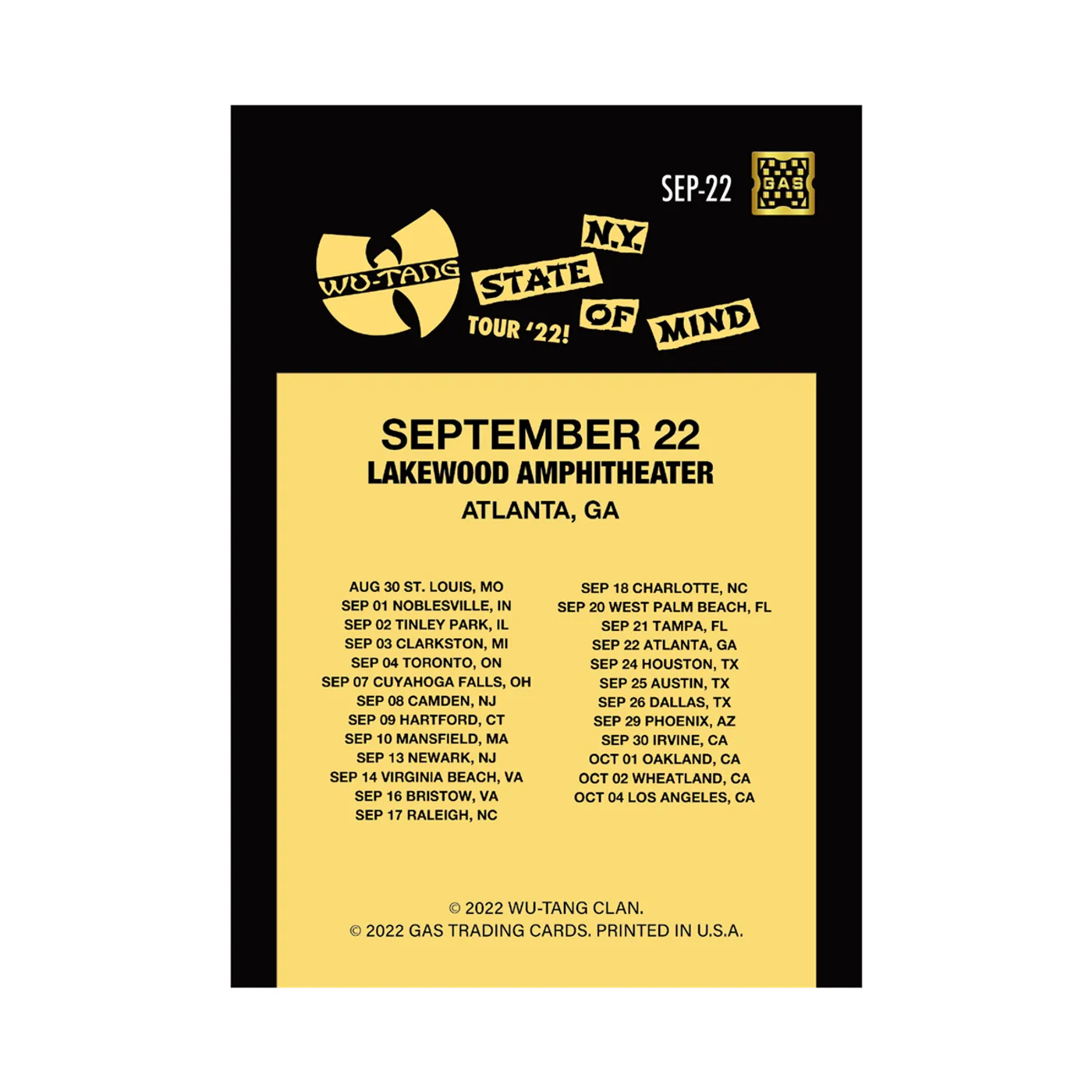 Wu-Tang Clan Limited Edition WuTangClan.com and iconic.collectionzz.com Exclusive Silver Rain Foil with art by Bailey Zindel (Atlanta, GA)