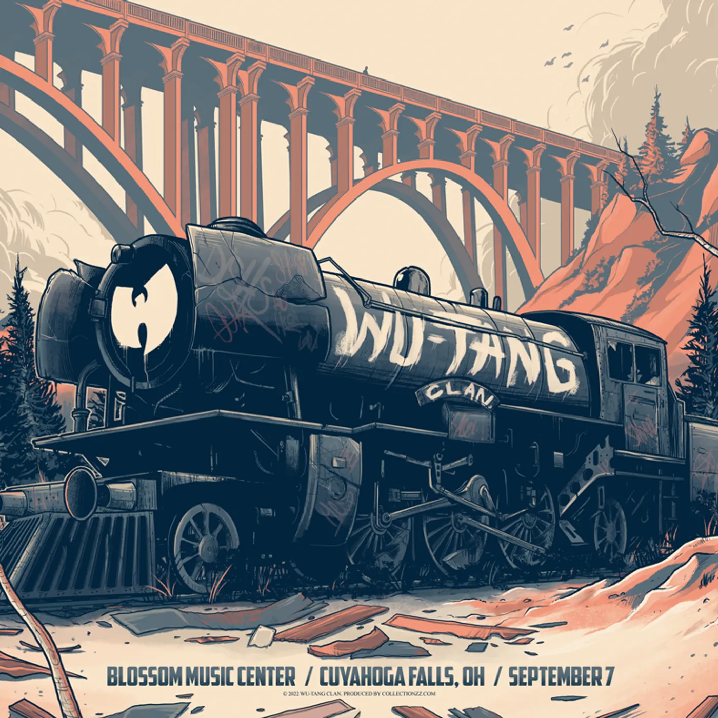 Wu-Tang Clan Cuyahoga Falls September 7, 2022 Print