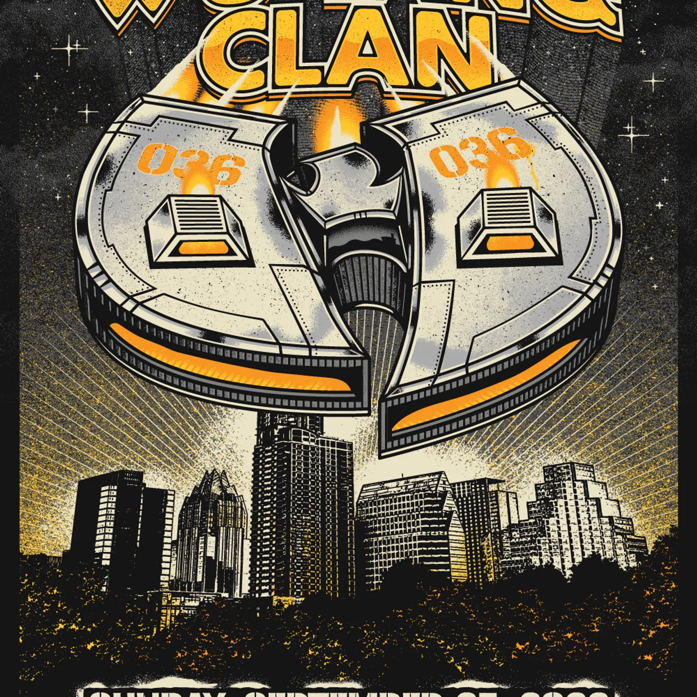 Wu-Tang Clan Austin September 25, 2022 Print