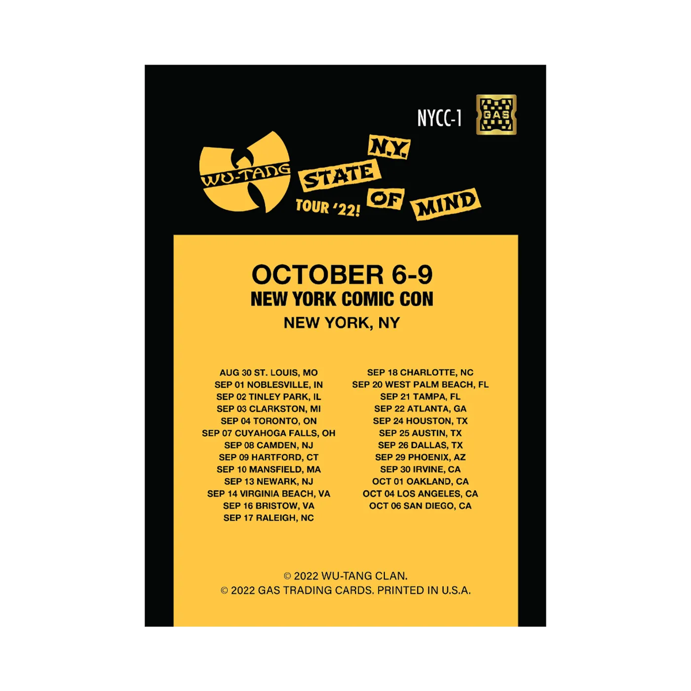 Wu-Tang Clan Limited Edition WuTangClan.com and iconic.collectionzz.com Exclusive Silver Rain Foil with art by Orlando Arocena (NYCC-1)