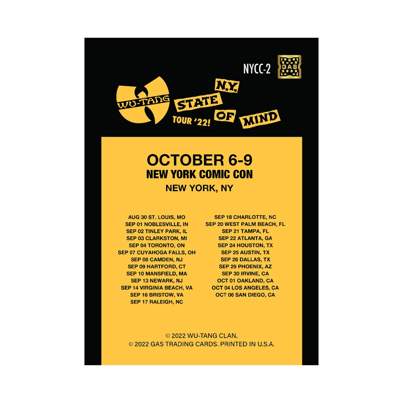 Wu-Tang Clan Limited Edition WuTangClan.com and iconic.collectionzz.com Exclusive Silver Rain Foil with art by Orlando Arocena (NYCC-2)