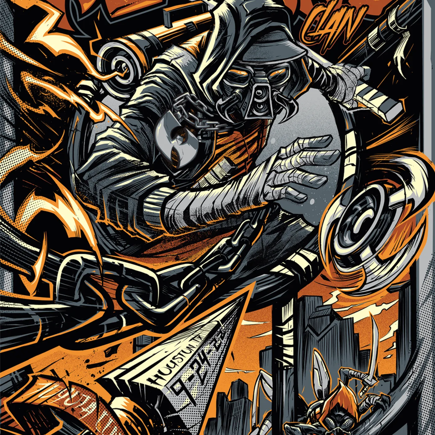 Wu-Tang Clan Houston September 24, 2022 Print