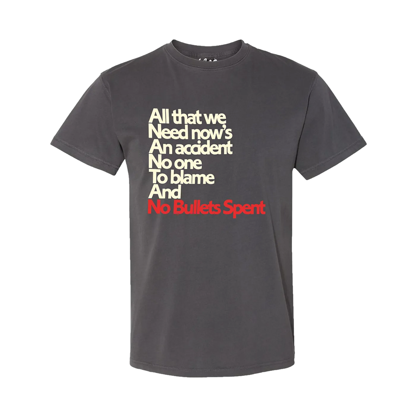 Spoon No Bullets Spent Lyric Tee