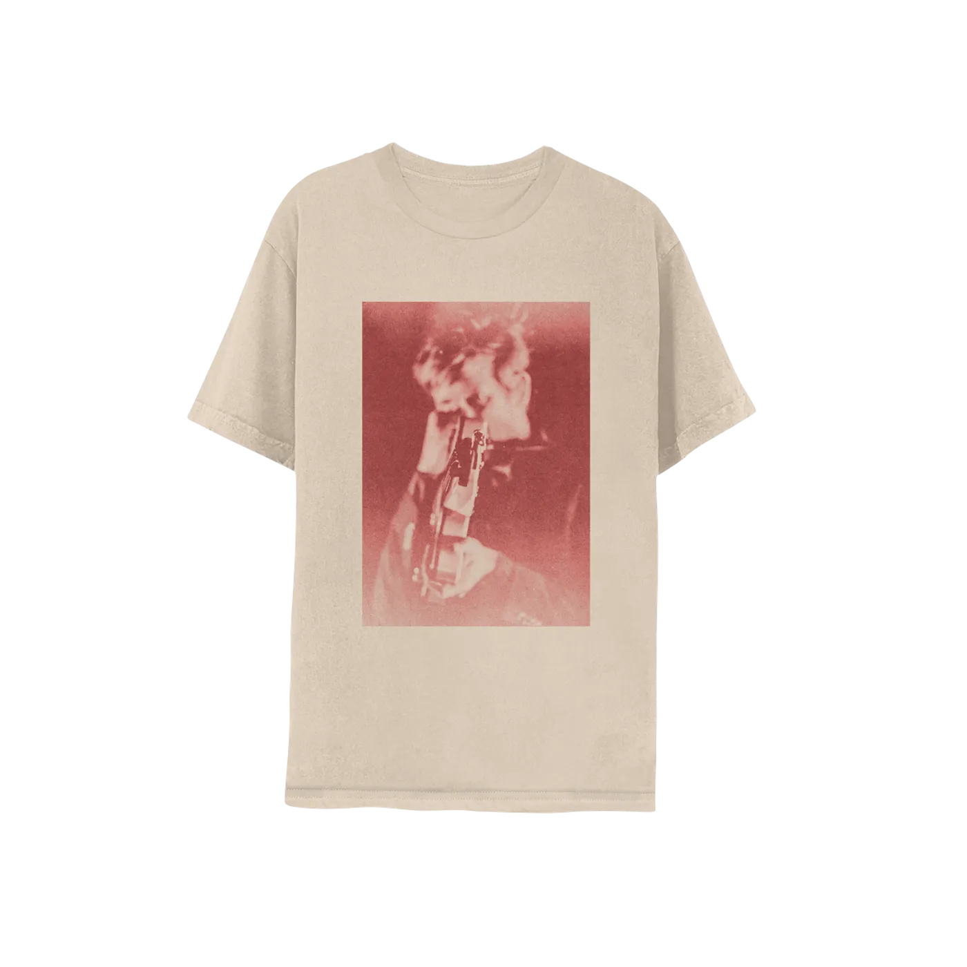 Spoon Gun Guitar Tee // Sand