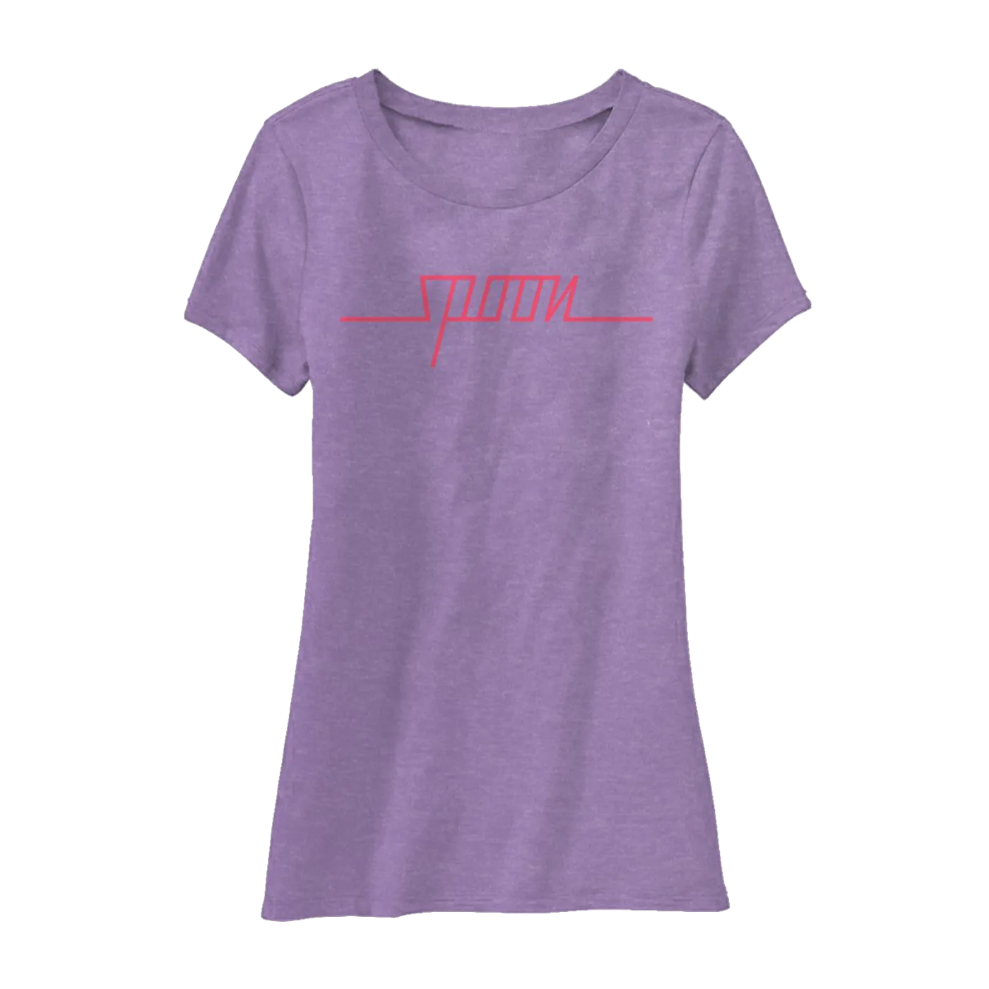 Spoon LESLEY HERMANN LOGO PURPLE T-SHIRT