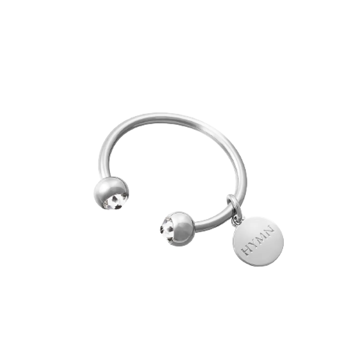 Sarah Brightman Unisex Circle Key Ring - Crystal