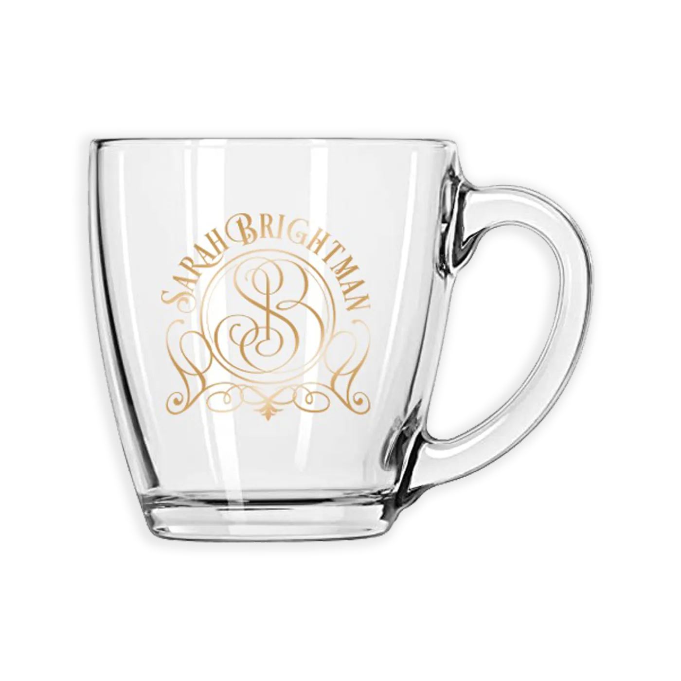 Sarah Brightman Gold Foil Glass Mug