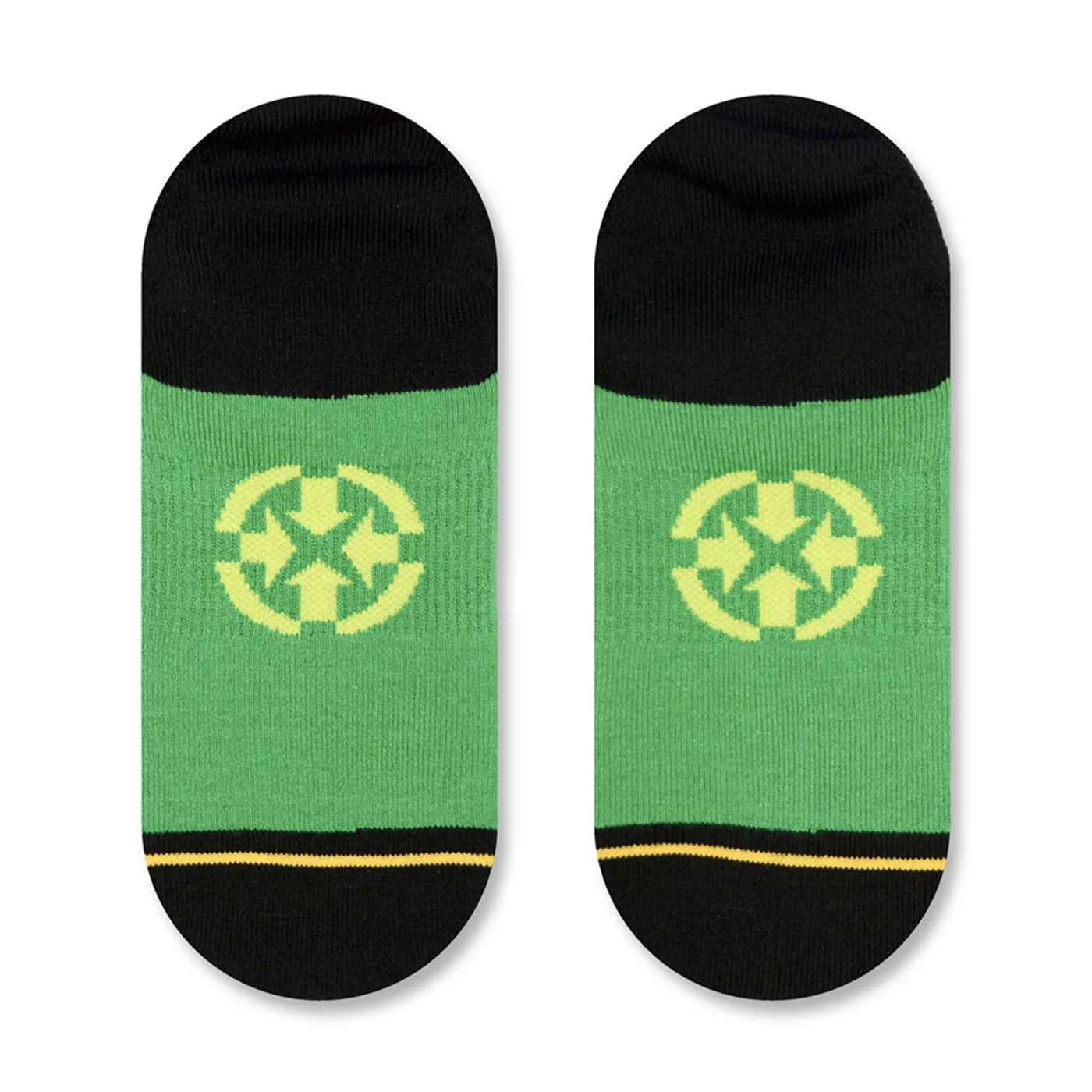 Sublime Sun Logo No Show Socks - Green
