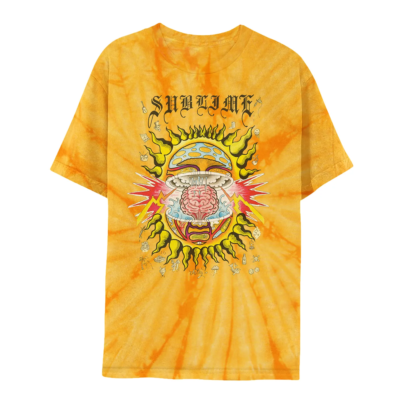 Sublime Mind-Blown Sun Gold Tie-Dye Tee