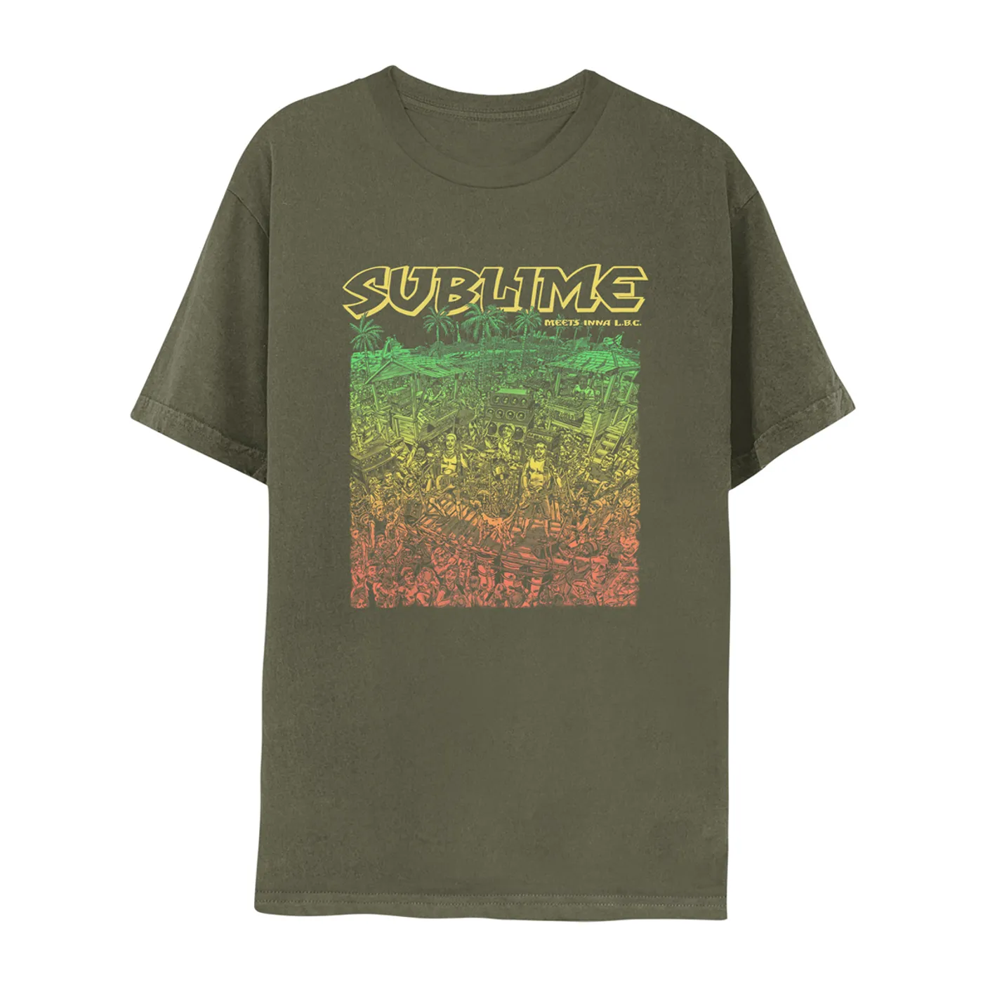 Sublime Dub Faded Green Tee