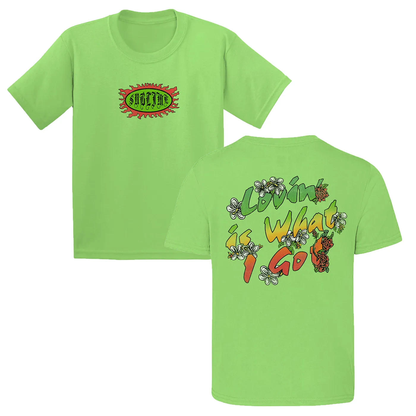 Sublime Love is What I Got Lime Green Toddler Tee