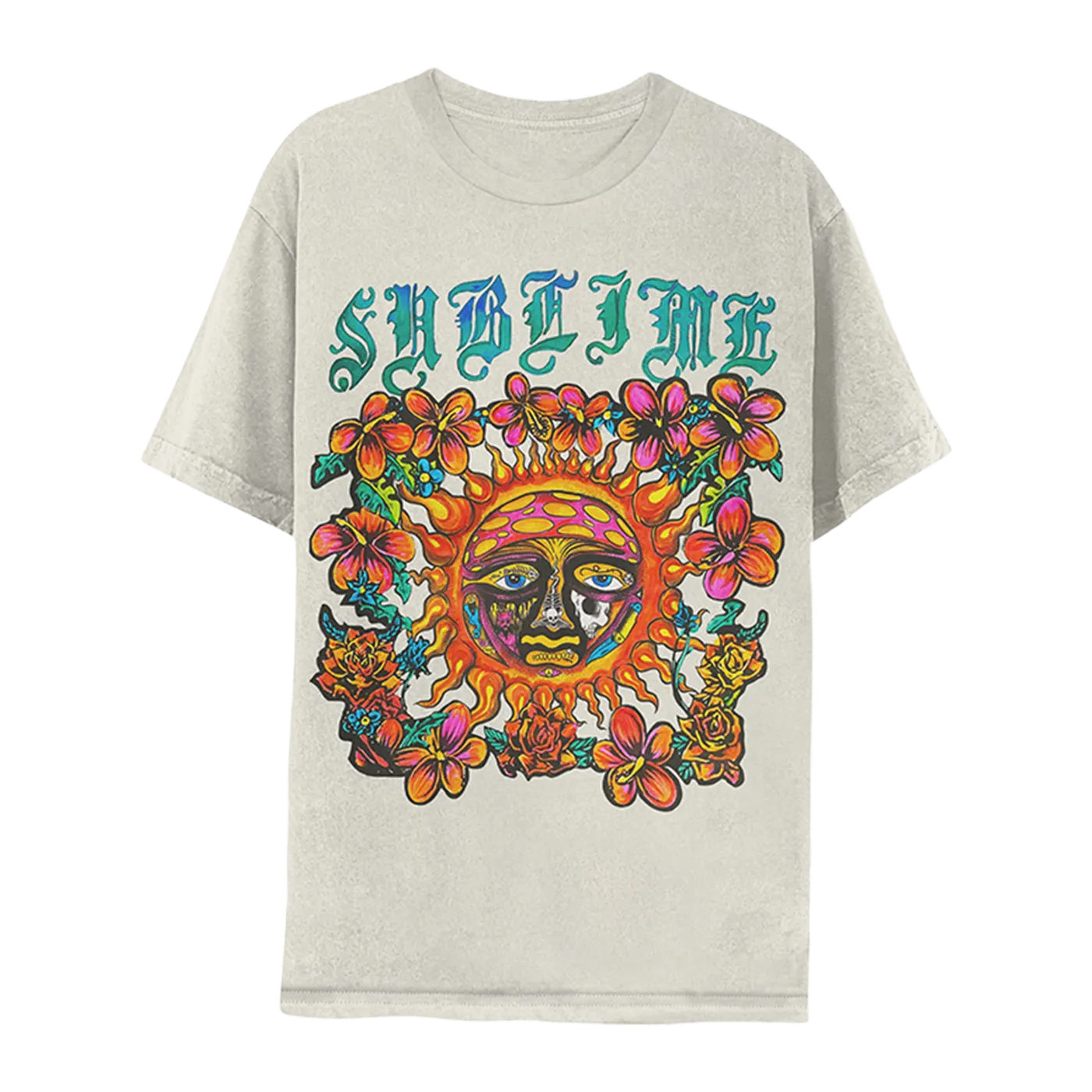 Sublime Endless Petals Natural Tee Dress