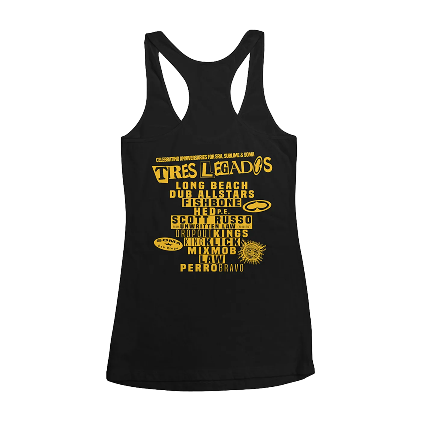Sublime Tres Legados Womens Racerback Tank