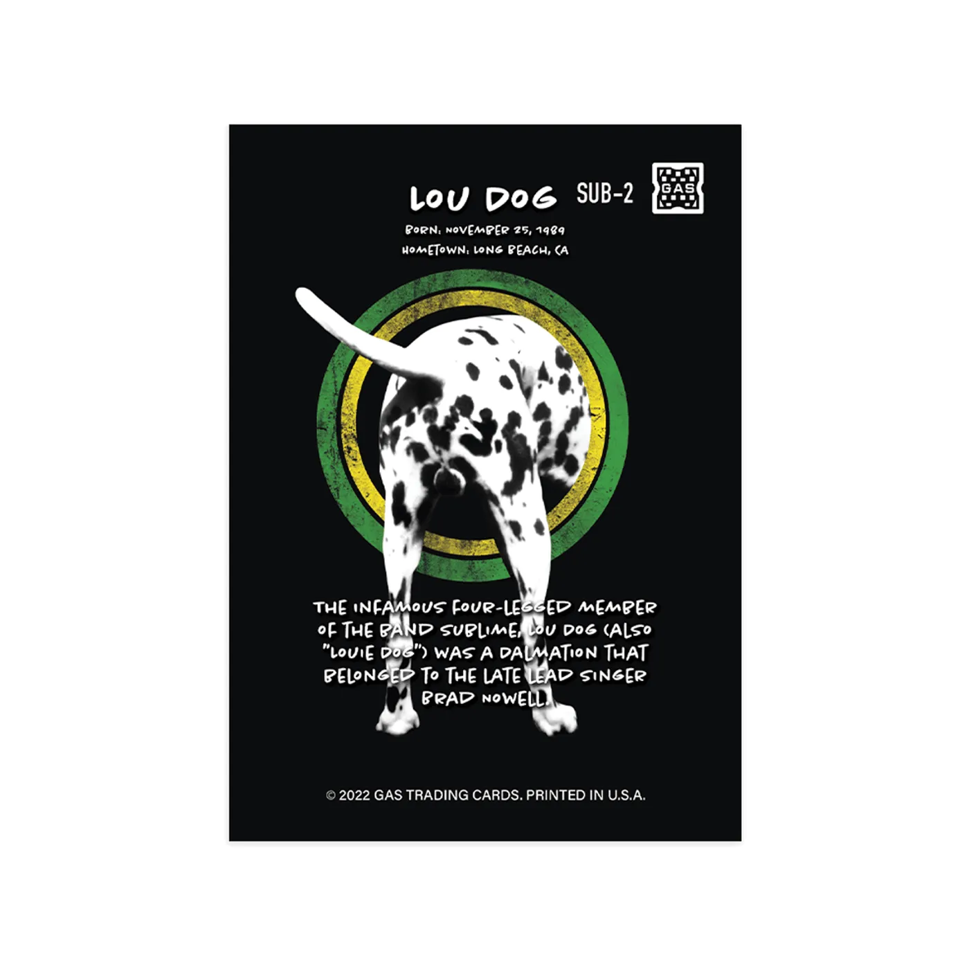 Sublime Trading Card 2 - Lou Dog
