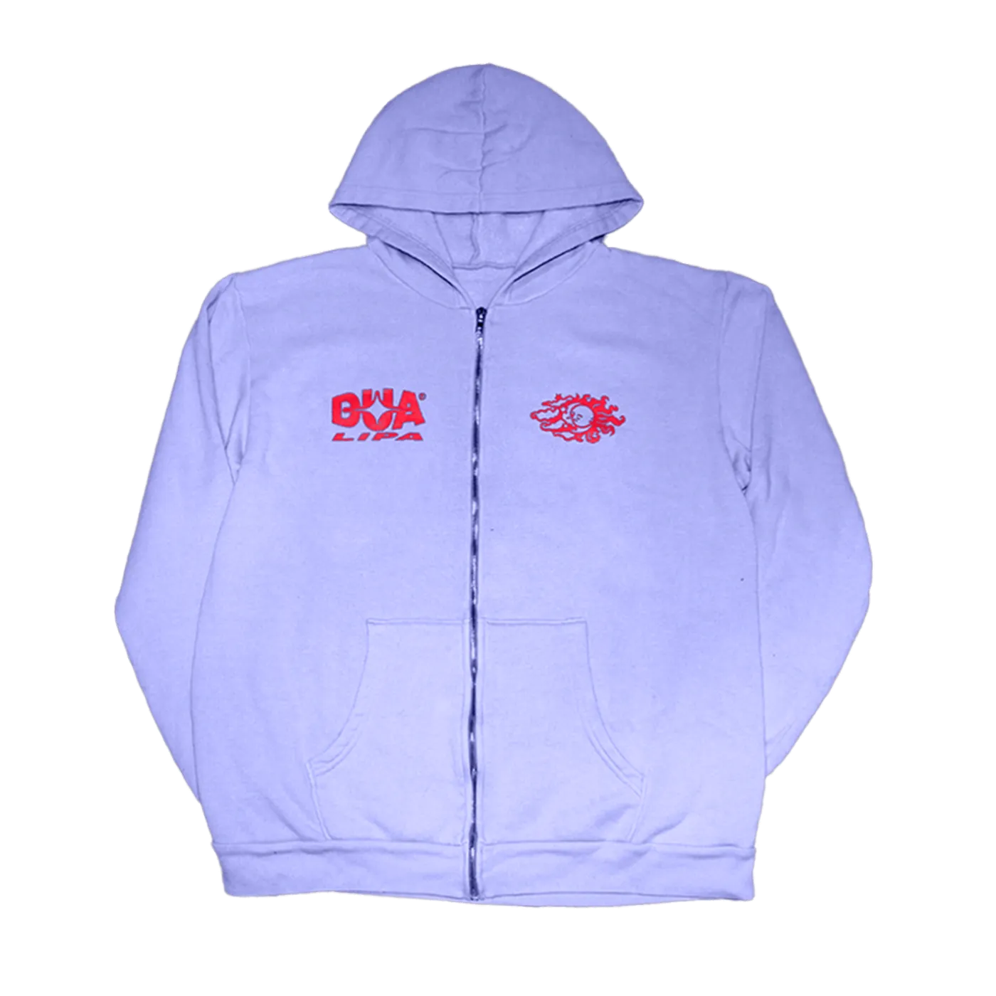 Dua Lipa Future Nostalgia Lilac Zip Hoodie