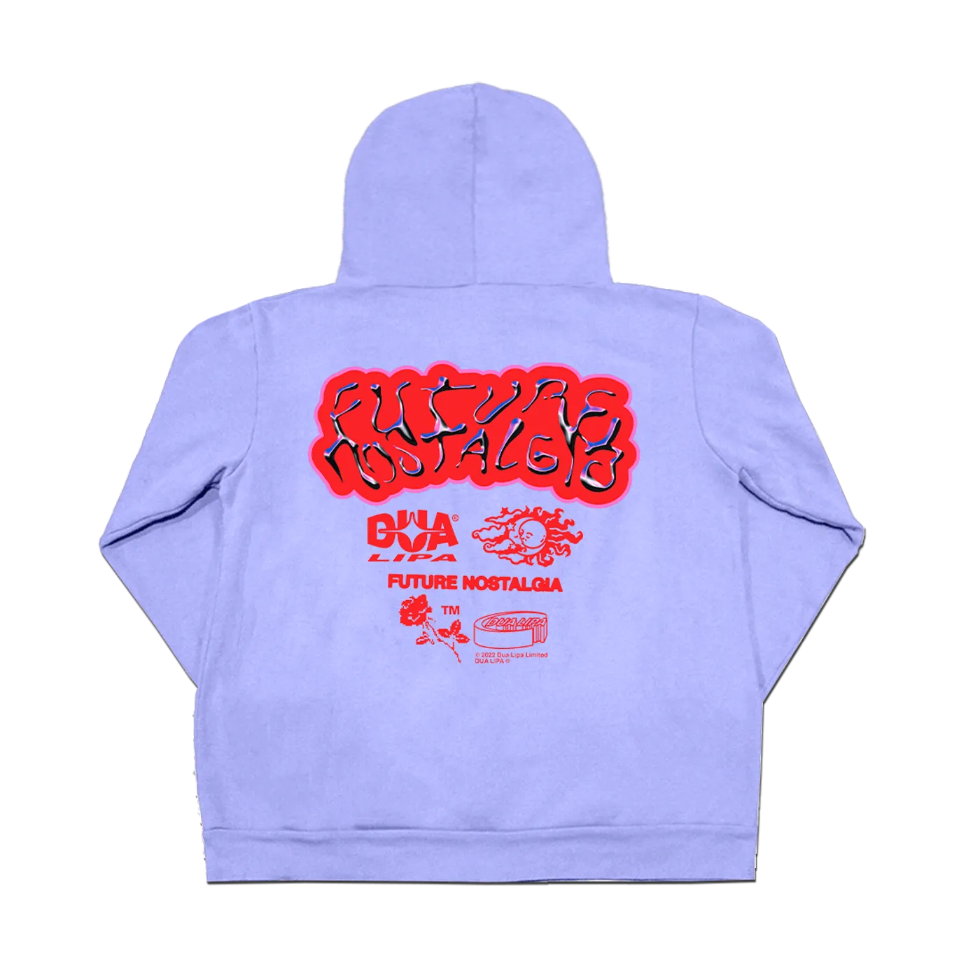Dua Lipa Future Nostalgia Lilac Zip Hoodie