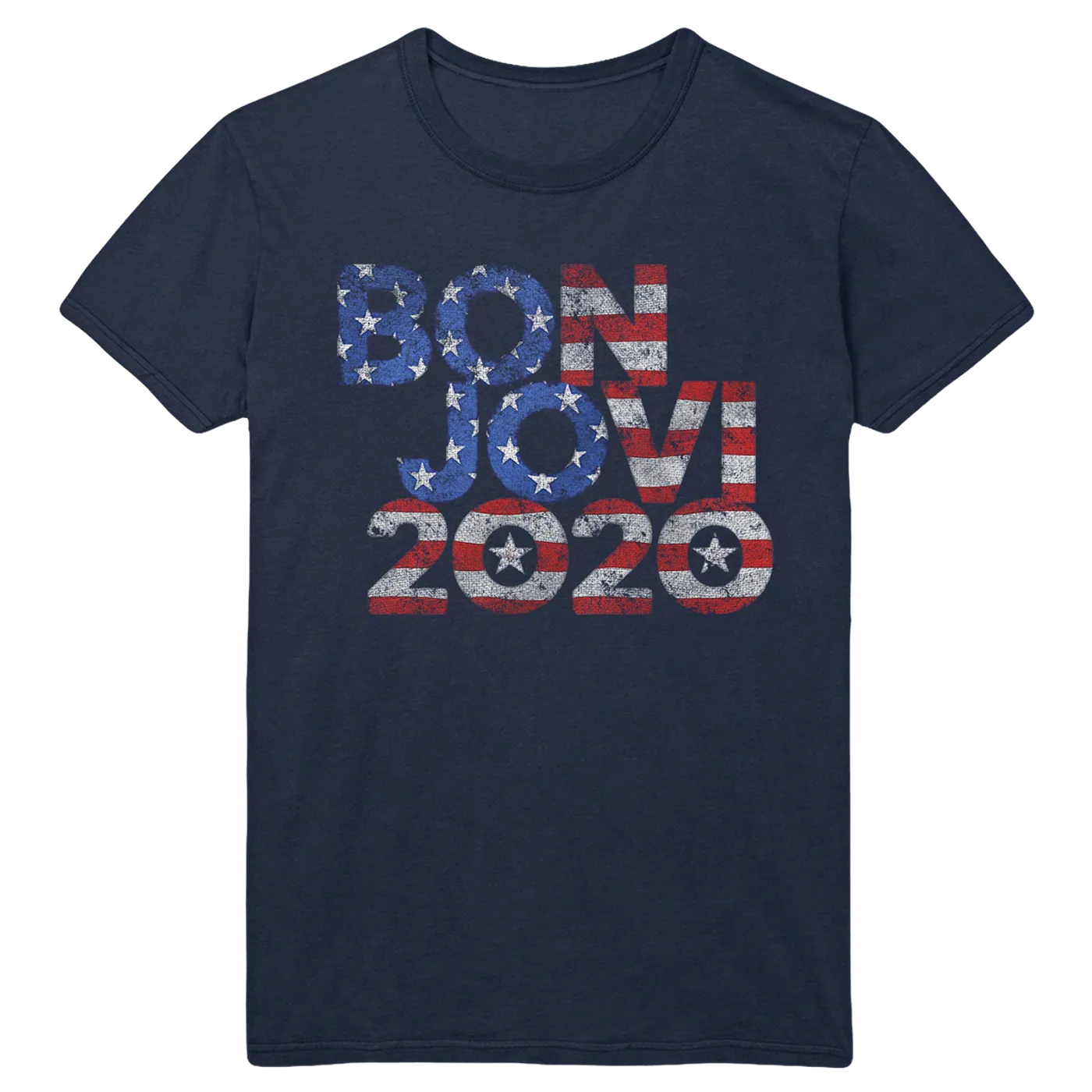 Bon Jovi 2020 Stars & Stripes Navy Tee
