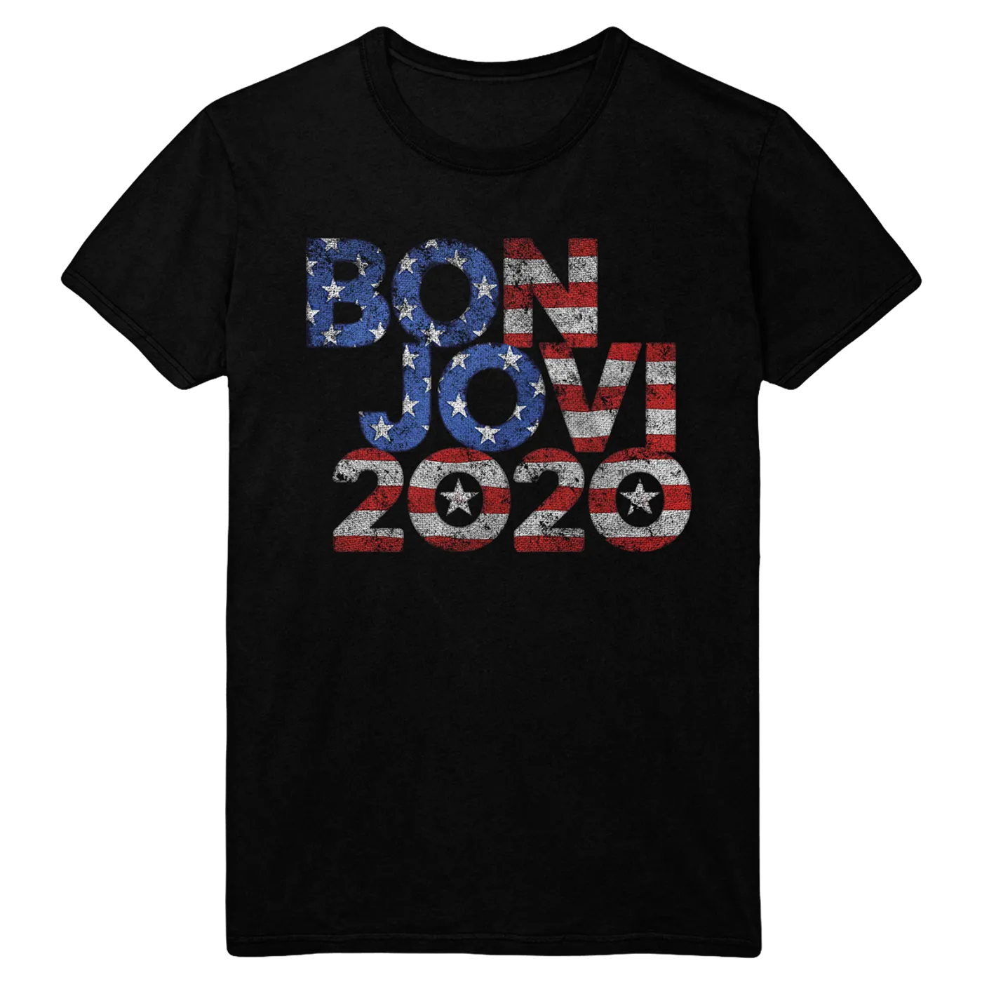 Bon Jovi 2020 Stars & Stripes Black Tee