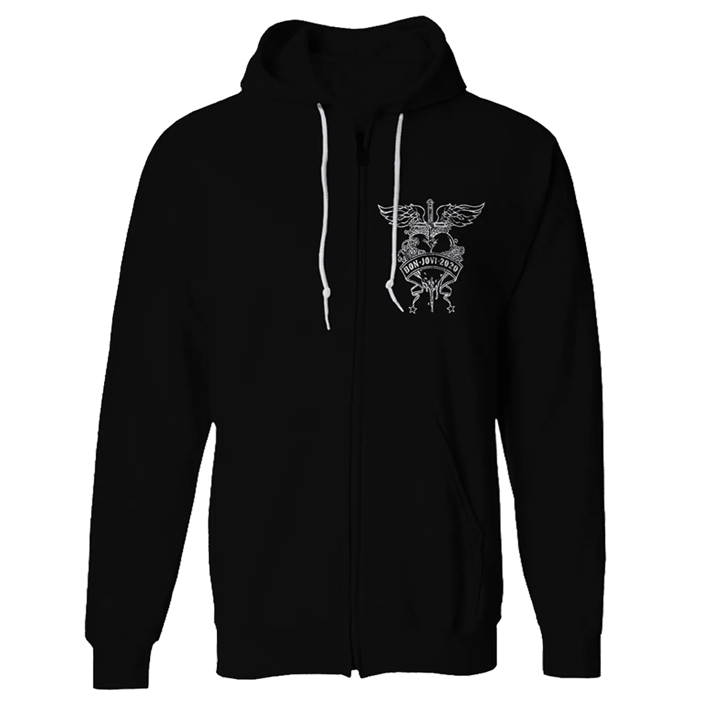 Bon Jovi 2020 Stars & Stripes Black Hoodie