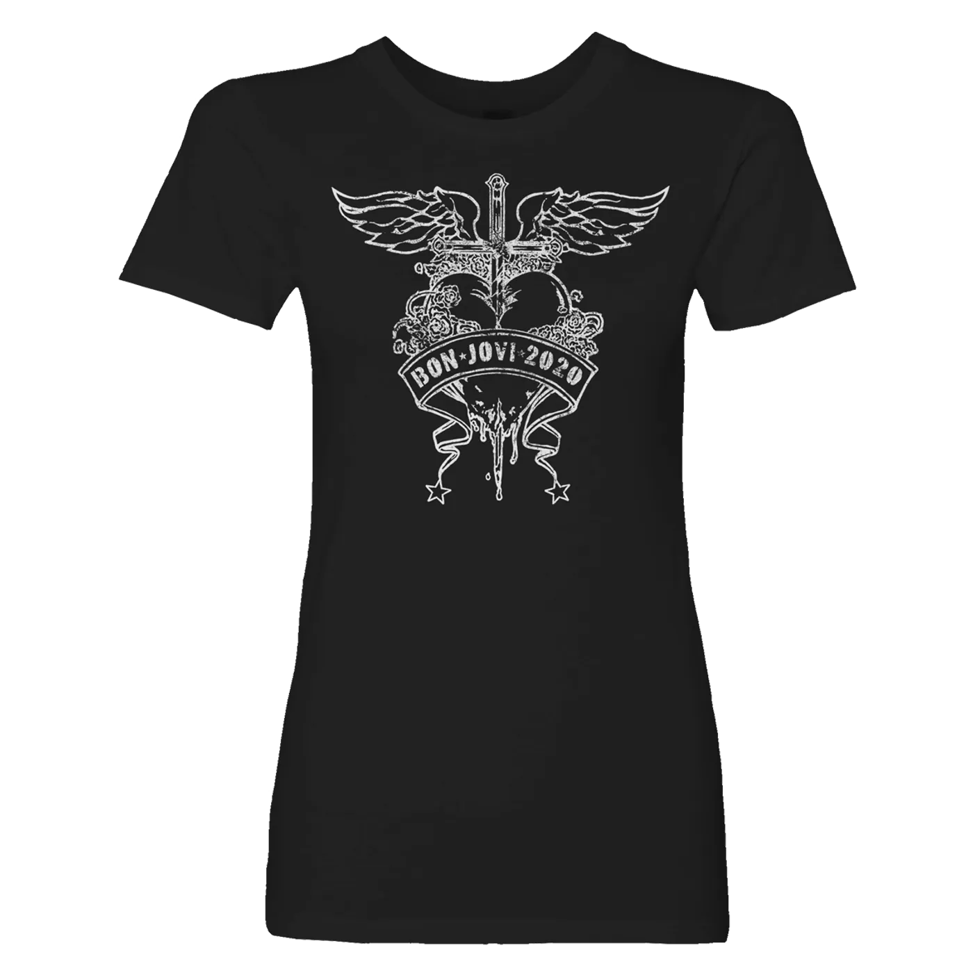 Bon Jovi 2020 Heart & Dagger Women's Tee