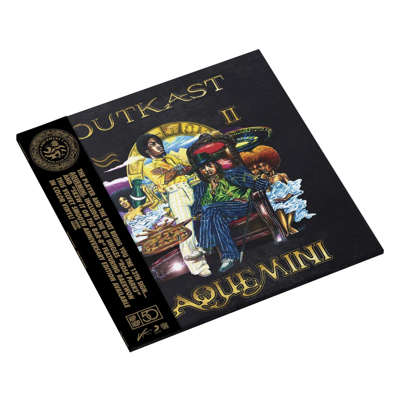 Outkast AQUEMINI 25 YEAR DOPALISCIOUS ANNIVERSARY EDITION (GOLD 3XLP W/OBI)