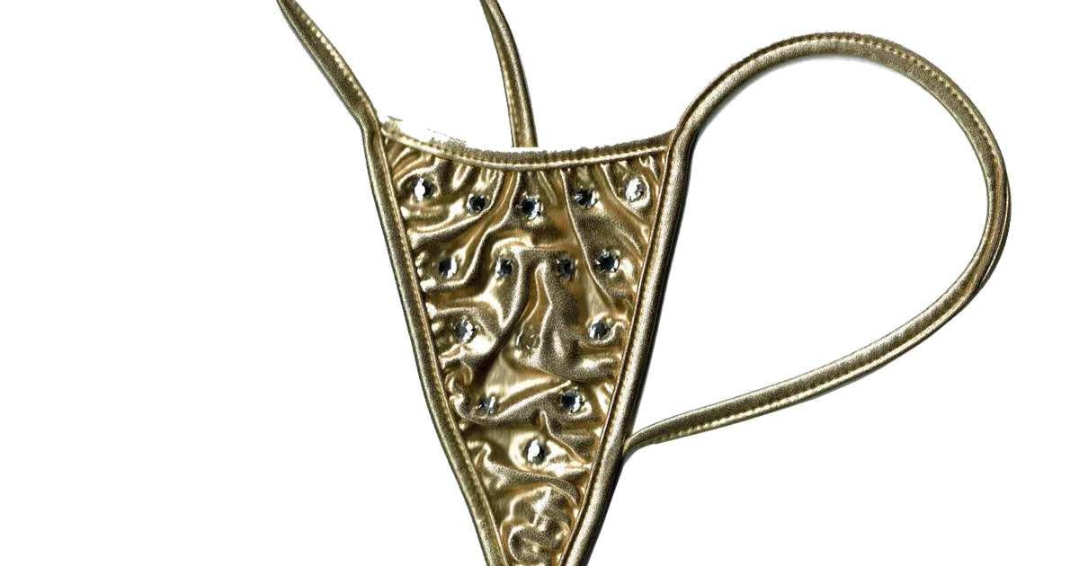 Miley Cyrus Golden G-String