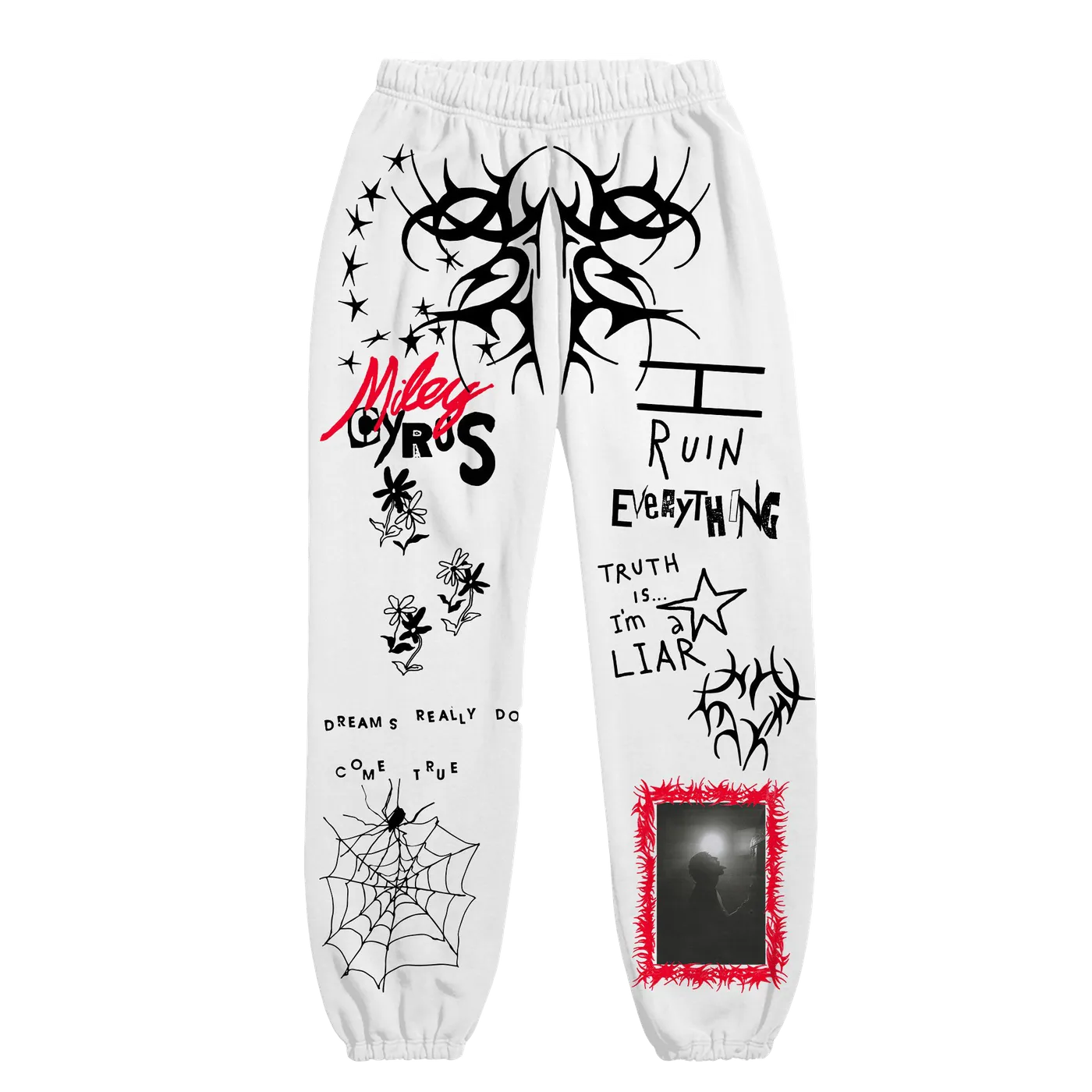 Miley Cyrus Miley Sketch Art Sweatpants