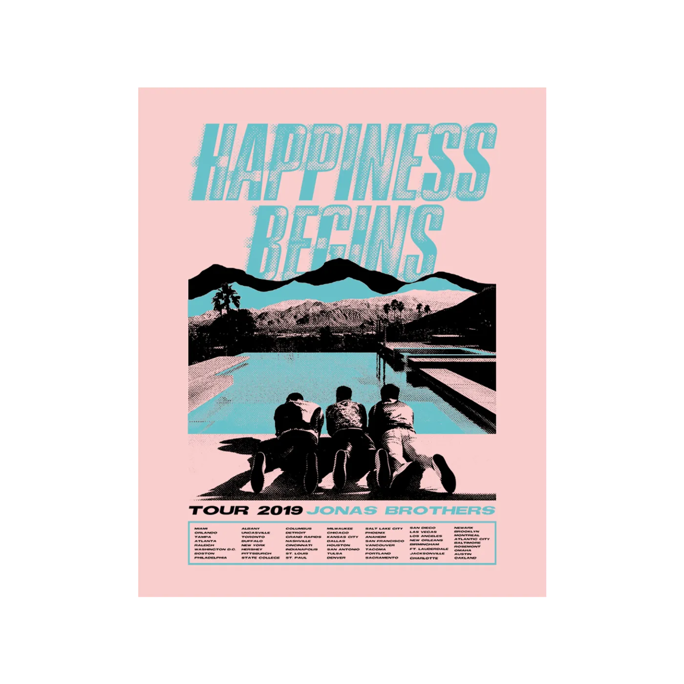 Jonas Brothers HILLS TOUR POSTER - NUMBERED